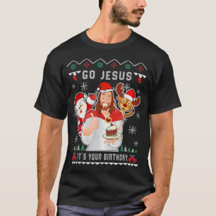 Camiseta Vayan Jesús Navidades es su cristiano de cumpleaño