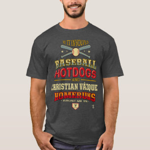 Camiseta Vázquez cristiano si involucra béisbol