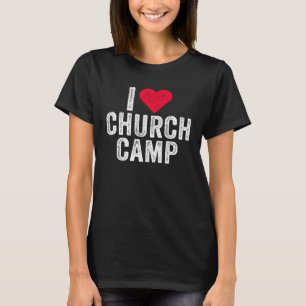 Camiseta VBS I Love Church Camp Christian Vacation Bible Sc