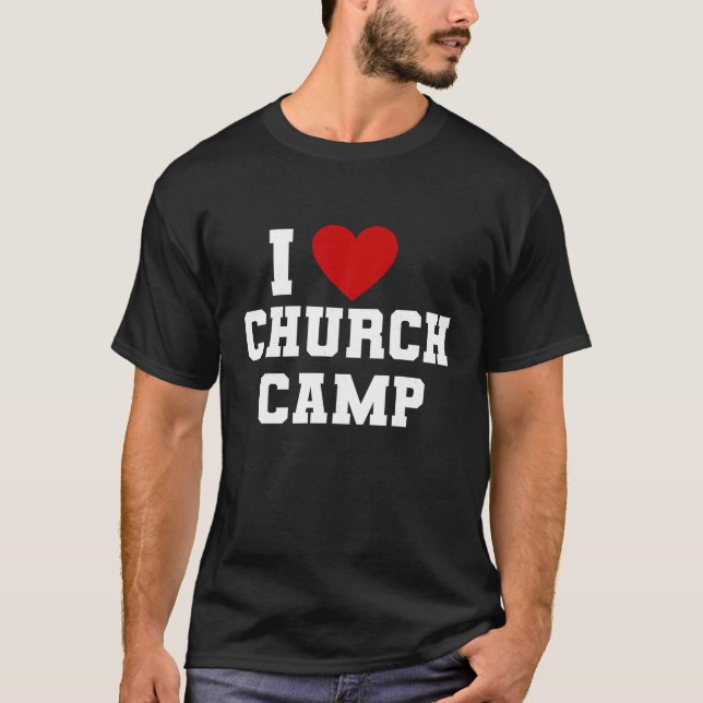 Camiseta VBS I Love Church Camp Iglesia cristiana Scho (Anverso)