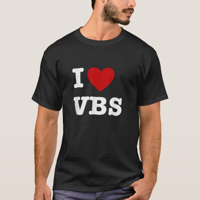 Camiseta VBS Me encanta Vacation Bible School Christian VBS (Anverso)