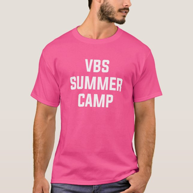 Camiseta Vbs Sumer Camp Vbs Eat Sleep Vbs Repetir Vacacione (Anverso)