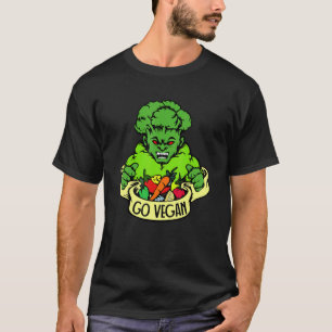 Camiseta Ve a Brócoli Vegano Gimnasio de Levantamiento de P