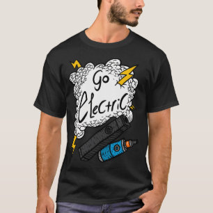 Camiseta Ve a Electric. Etiqueta Vaping. Vape Y Trueno. E C