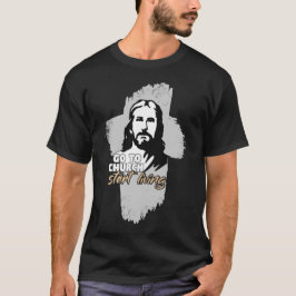 Camiseta ¡Ve A La Iglesia! Dios mío. Predicador cristiano