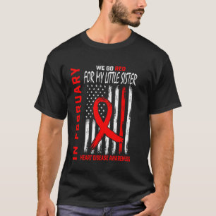 Camiseta Ve a la pequeña hermana roja Conciencia de la enfe