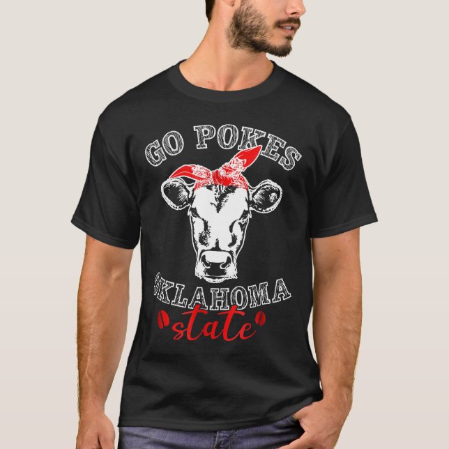 Camiseta Ve a Pokes Oklahoma State New Cow por vacaciones (Anverso)