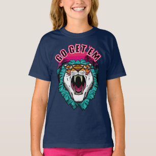 Camiseta Ve a por ellos - Diseño gráfico Tiger Face