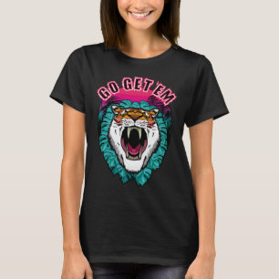 Camiseta Ve a por ellos - Diseño gráfico Tiger Face