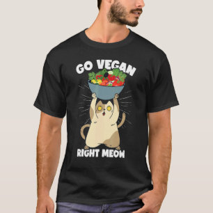 Camiseta Ve a Vegano Ahora Mismo    Veganismo Gato Comida O