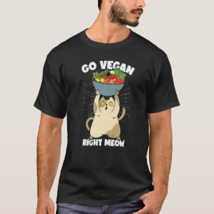 Camiseta Ve a Vegano Ahora Mismo  Veganismo Gato Comida Org
