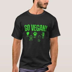 Camiseta Ve a Vegano Compasión No Violencia Animales Planet