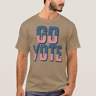 Camiseta Ve a Votar Arte Patriótico de Bandera Americana El