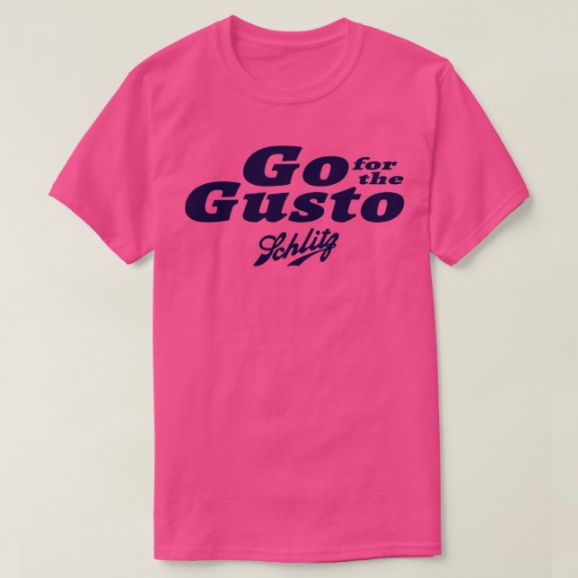Camiseta Ve por la cerveza Gusto Schlitz (Diseño del anverso)
