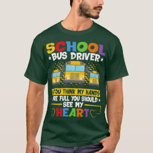 Camiseta Vea a mi gracioso conductor de autobús escolar con