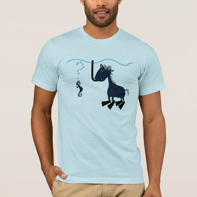 Camiseta ¿Vea el caballo? (Anverso)