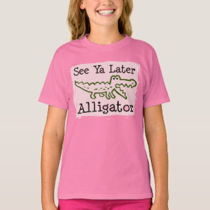 Camiseta Vea el cocodrilo posterior de Ya