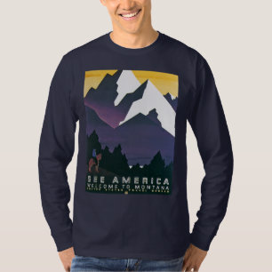 Camiseta Vea la recepción del ~ de América a Montana