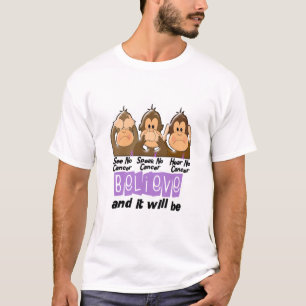 Camiseta Vea que hablar no oiga a ningún cáncer 1
