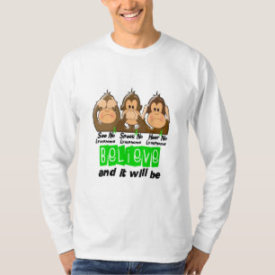 Camiseta Vea que hablar no oiga ningún linfoma 3 de