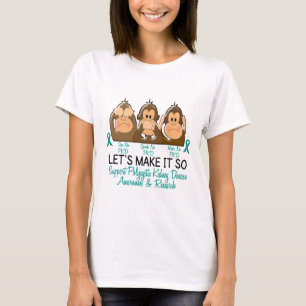 Camiseta Vea que hablar no oiga ninguna enfermedad de riñ