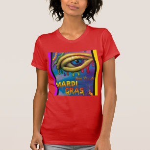 Camiseta Vea Usted En Los Ojos De Mardi Gras