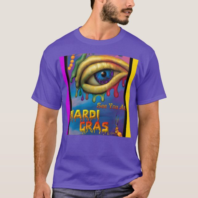 Camiseta Vea Usted En Los Ojos De Mardi Gras (Anverso)