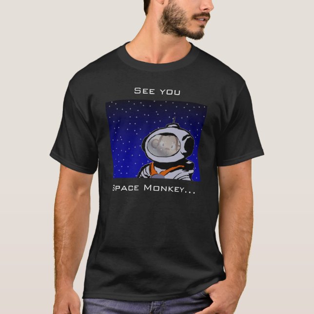 Camiseta Véale, mono del espacio… (Anverso)