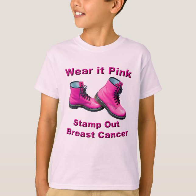 Camiseta Véalo Con Sello Rosado Para Eliminar El Cáncer De  (Anverso)