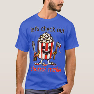 Camiseta veamos el retro de una película de terror