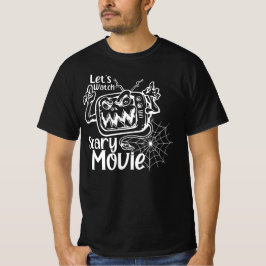 Camiseta Veamos la temible cara fantasma de la película, la