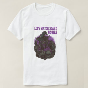 Camiseta veamos películas aterradoras