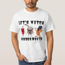 Camiseta Veamos películas de terror divertidas Ghost Skelto
