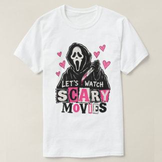 Camiseta Veamos Películas de Terror – Pink Vintage Horror