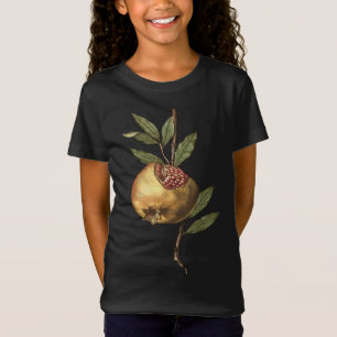 Camiseta Vector A De Semillas Y Frutas Pomegranadas Mediter