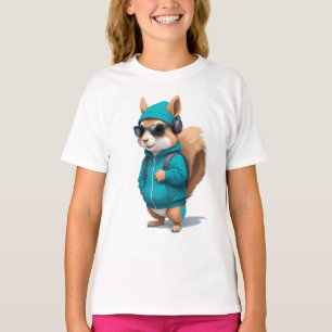 Camiseta Vector animal de Guay con capilla de ardilla