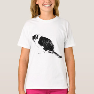 Camiseta Vector Cat Ofrece Poder Mínimo Toda Tempo