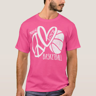 Camiseta Vector de baloncesto de amor por la paz