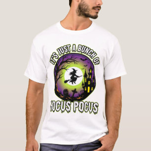 Camiseta Vector de bruja luna Hocus Pocus de Halloween