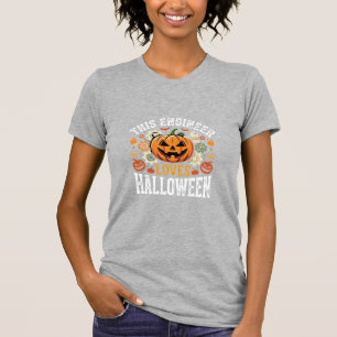 Camiseta Vector de calabaza de ingeniero de Halloween