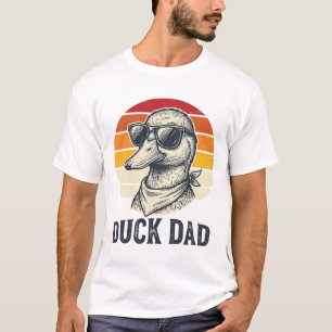 Camiseta Vector de Gafas de Sol de Pato Vintage Pa