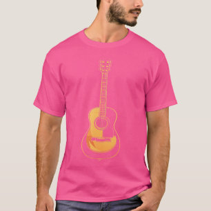 Camiseta Vector de guitarra acústica