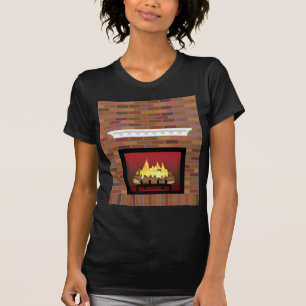 Camiseta Vector de la chimenea del ladrillo