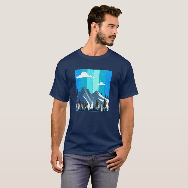 Camiseta Vector de Navidades Winter Magic Retro (Anverso completo)