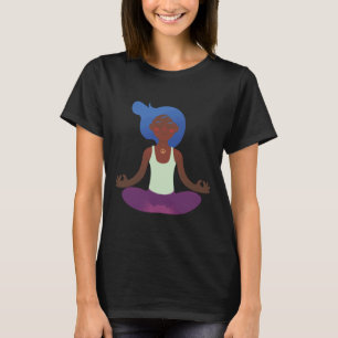 Camiseta Vector de posición de yoga para mujer