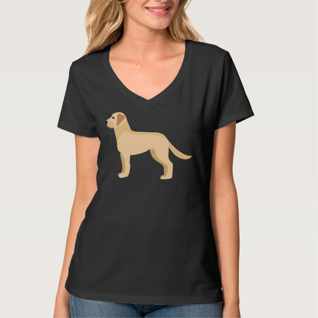 Camiseta Vector de recuperación de Labrador activo (Anverso)