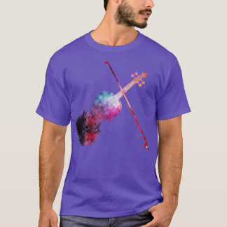 Camiseta Vector de violín de galaxia