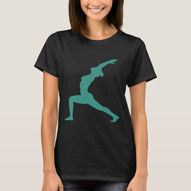 Camiseta Vector de yoga Warrier Pose I (Anverso)