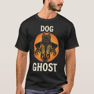 Camiseta Vector Fantasma de Perro Halloween Horror
