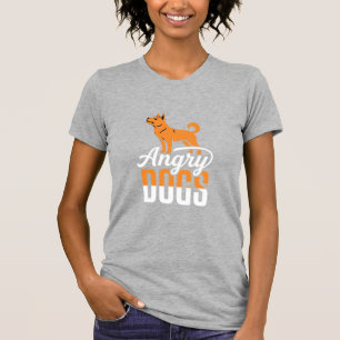 Camiseta Vector Mascota Perros Enojados